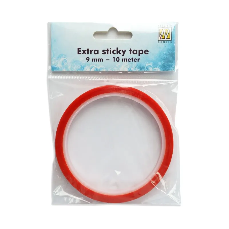 Nellie's Choice  Extra Sticky Tape 9mm x 10 mtr. Ø75mm Cones (XST006)