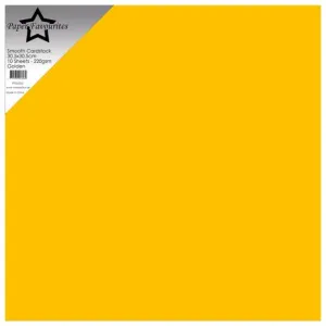 Paper Favourites Golden 12x12 Inch Smooth Cardstock 220gsm (10pcs) (PFSS503)