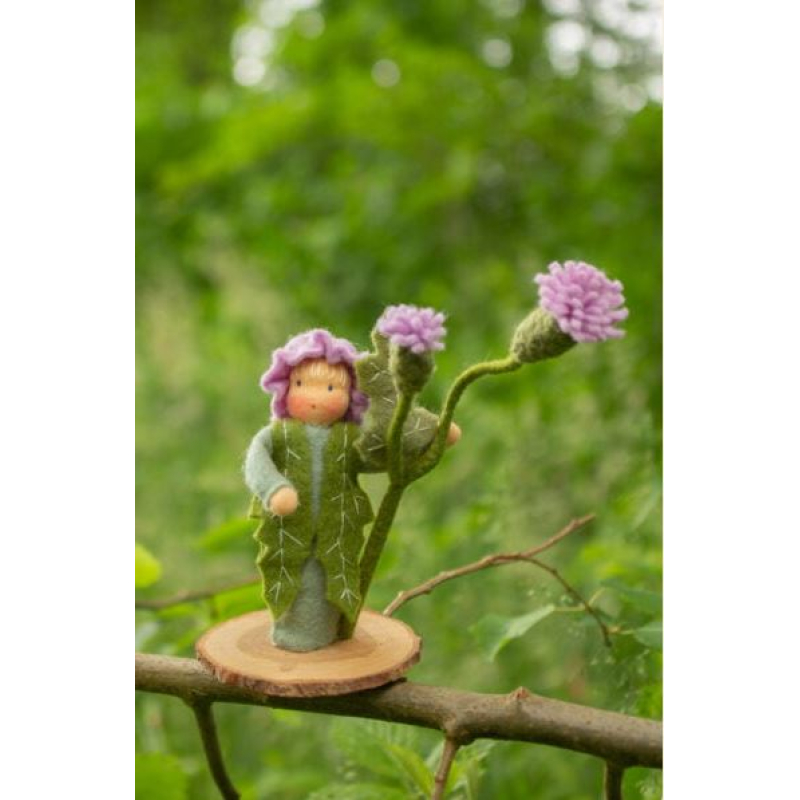 Vilt -bloemenkind Distel