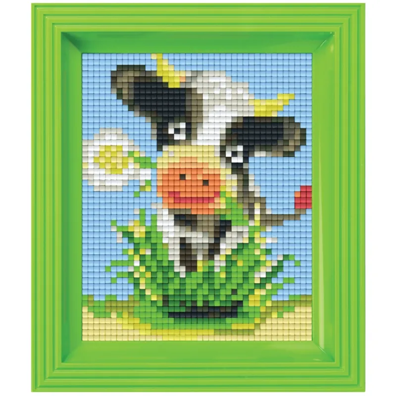 Pixelhobby Geschenkverpakking met 27 pixelmatjes – Koe (31205)