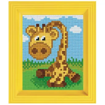 Pixelhobby Geschenkverpakking met 24 pixelmatjes – Giraf (31349)