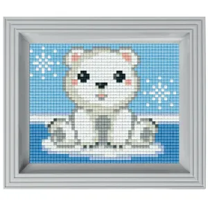 Pixelhobby Geschenkverpakking met 21 pixelmatjes – IJsbeer (31366)