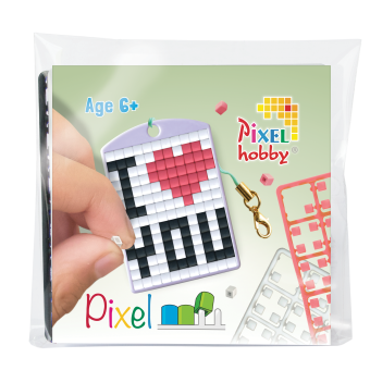 Pixelhobby Medaillon startset - I Love You (23106)