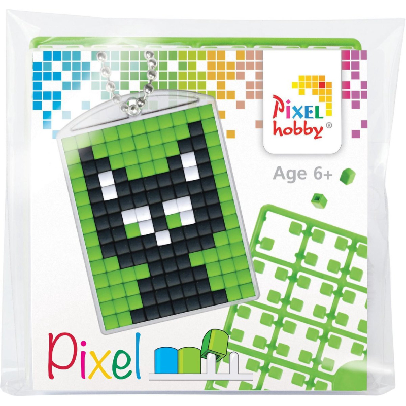 Pixelhobby Medaillon startset - Zwarte kat (23140)