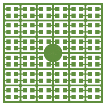 Pixelhobby Pixelmatje - kleurnummer 342 (pixel-342)