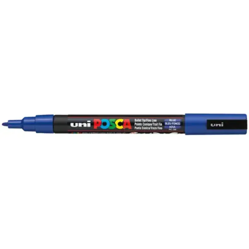 Uni Posca Verfmarker 3M Donker Blauw (PC-3M-BF)
