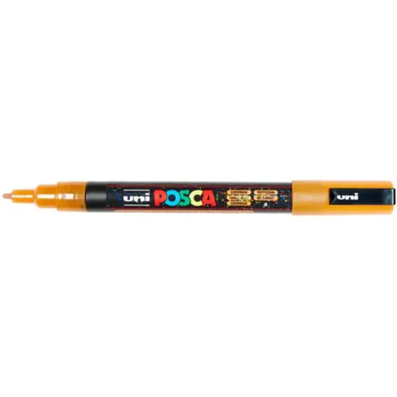 Uni Posca Verfmarker 3M Glitter Oranje (PC-3ML-O)