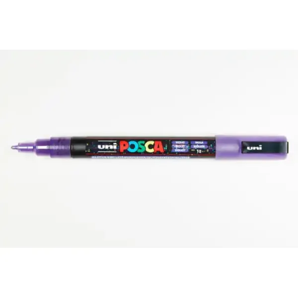 Uni Posca Verfmarker 3M Glitter Paars (PC3ML VT)