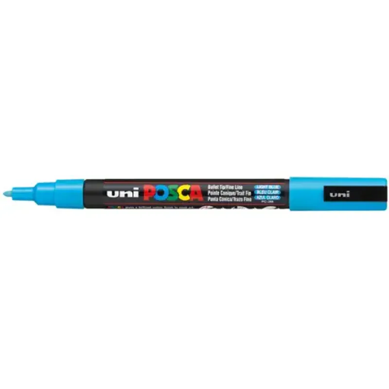 Uni Posca Verfmarker 3M Licht Blauw (PC-3M-BC)