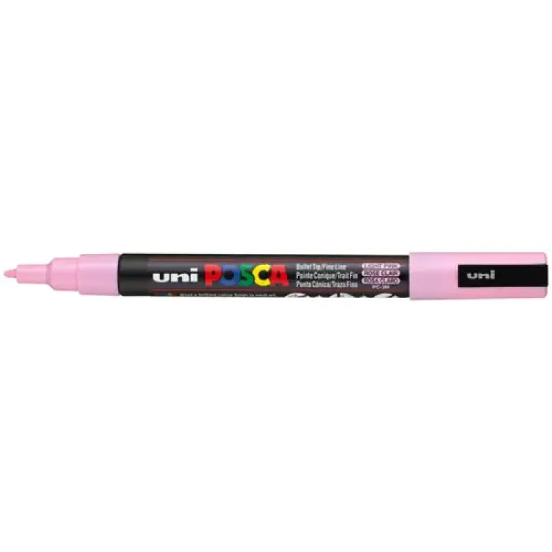 Uni Posca Verfmarker 3M Licht Roze (PC-3M-REC)