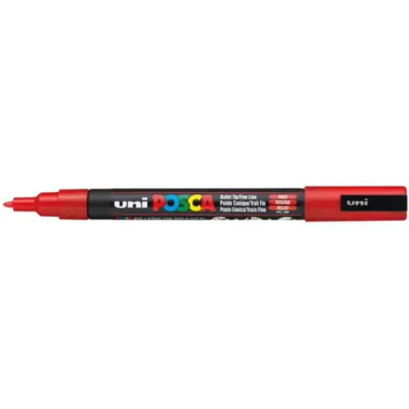Uni Posca Verfmarker 3M Rood (PC-3M-R)