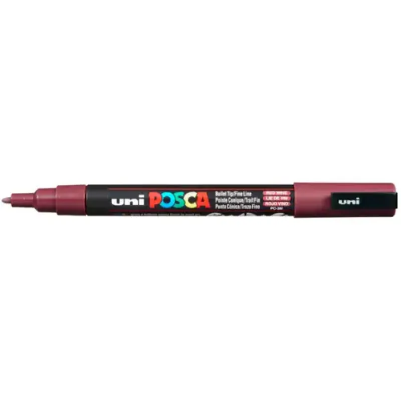Uni Posca Verfmarker 3M Wijnrood (PC-3M-LV)