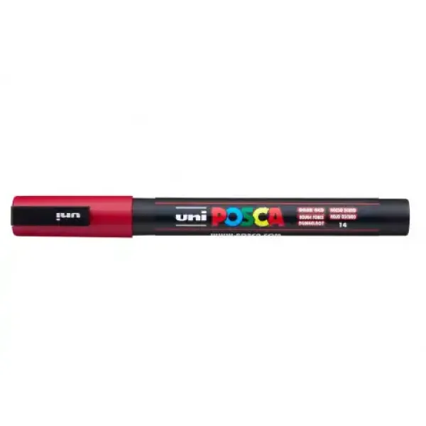 Uni Posca Verfmarker 3M Donker Rood (PC3M RF)