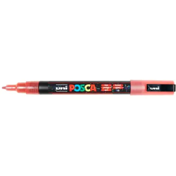 Uni Posca Verfmarker 3M Glitter Rood (PC3ML R)