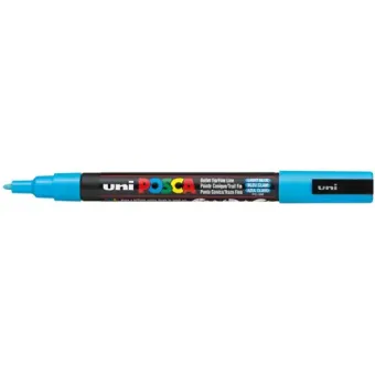 Uni Posca Verfmarker 3M Licht Blauw (PC3M BC)