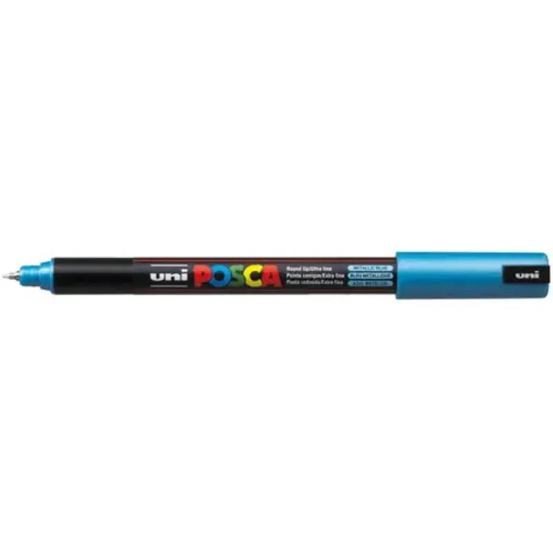 Uni Posca Verfmarker 1MR Metallic blauw (PC-1MR-BM)