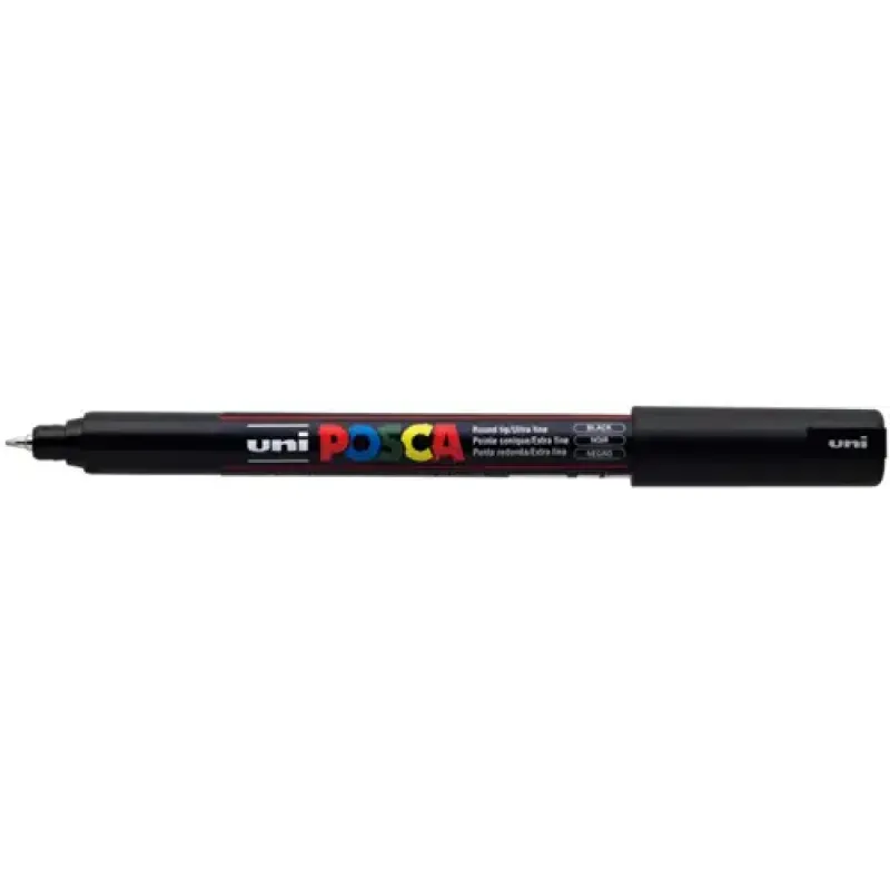 Uni Posca Verfmarker 1MR Zwart (PC-1MR-N)
