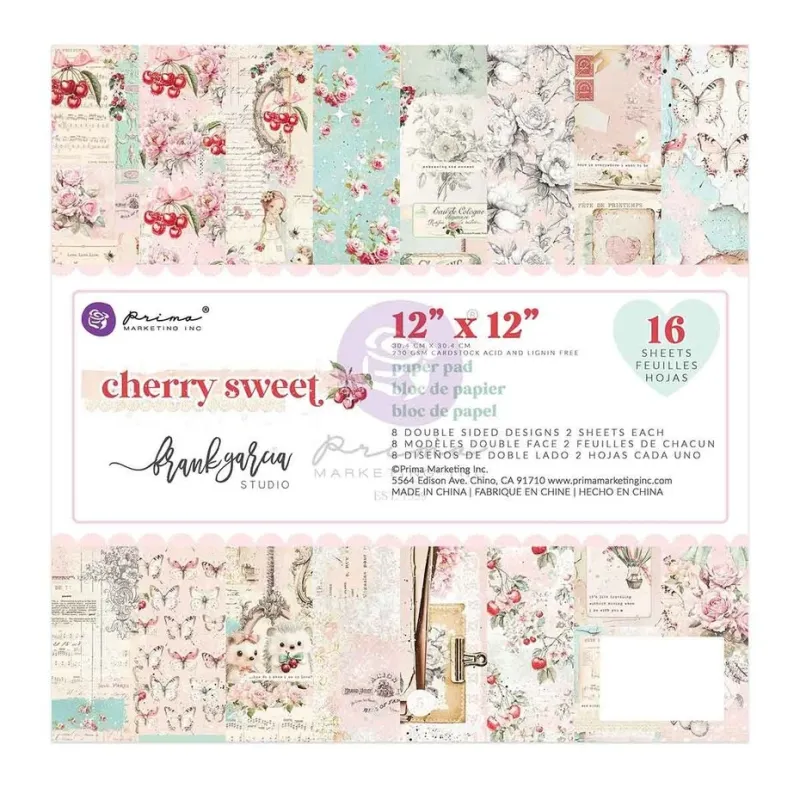Prima Marketing Cherry Sweet 12x12 Inch Paper Pad (981891)