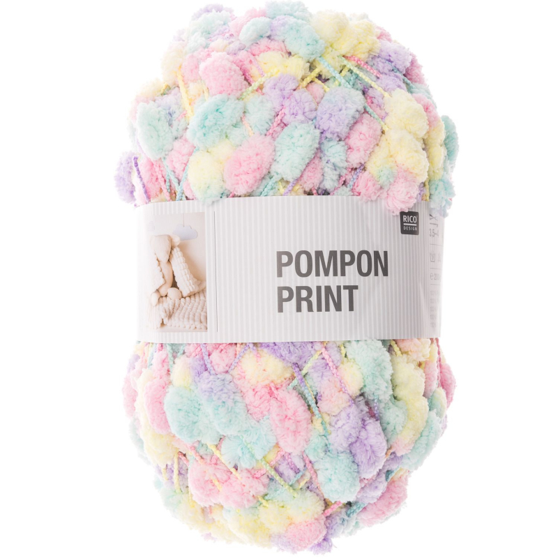 Rico Design Creatieve Pompon (Print) - 025 Roze gekleurd (383949.025)
