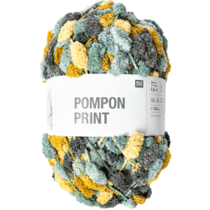 Rico-Design Creatieve Pompon (Print) - 036  mustard-teal (383949.036)