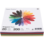 Rico-Design Paper Poetry Origami basic 7,5x7,5cm 200 vellen 20 kleuren (99000.60.02)