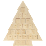 Rico Design Advent calendar "Fir" made of wood with 24 drawers (700580)