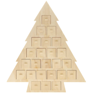 Rico-Design Advent calendar "Fir" made of wood with 24 drawers (700580)
