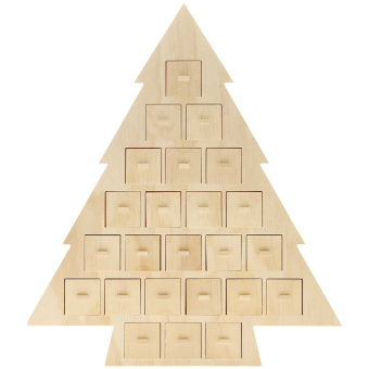 Rico-Design Advent calendar "Fir" made of wood with 24 drawers (700580)