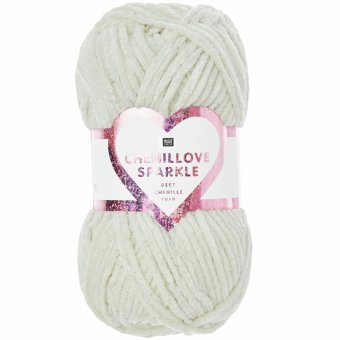 Rico-Design Creative Chenillove Sparkle 100g 110m - cream (383427.001)