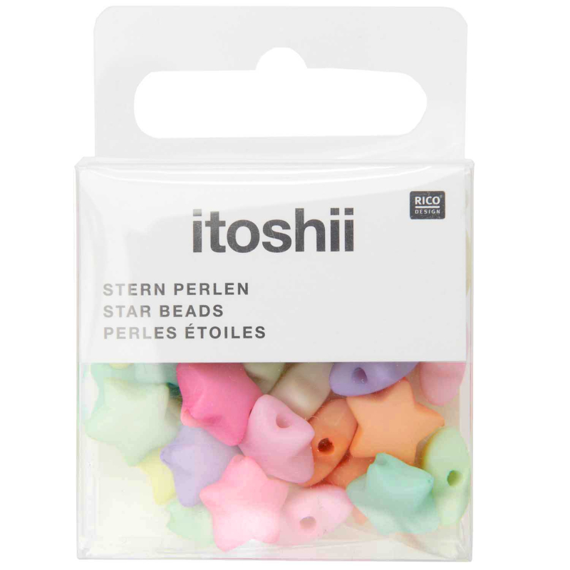 Rico-Design itoshii - Star beads, pastel (600091)