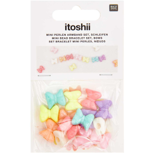 Rico-Design itoshii - Mini bead bracelet set, bows (600196)