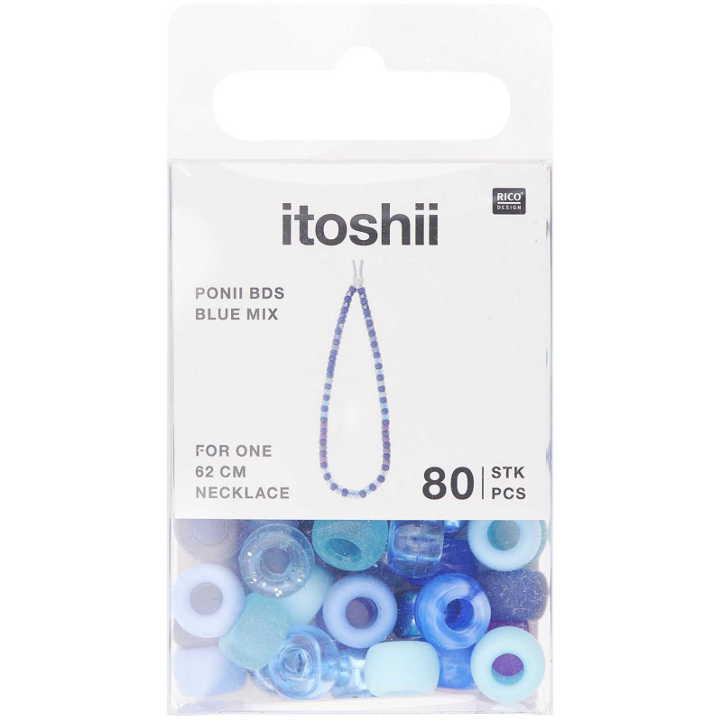 Rico-Design itoshii - Ponii Beads blue mix (600221)