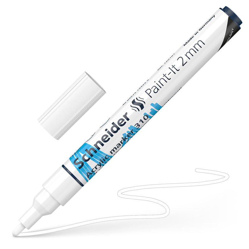 Schneider Acrylmarker Paint-It 310 2mm wit (S-120149)