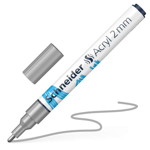 Schneider Acrylmarker Paint-It 310 2mm zilver (S-120154)