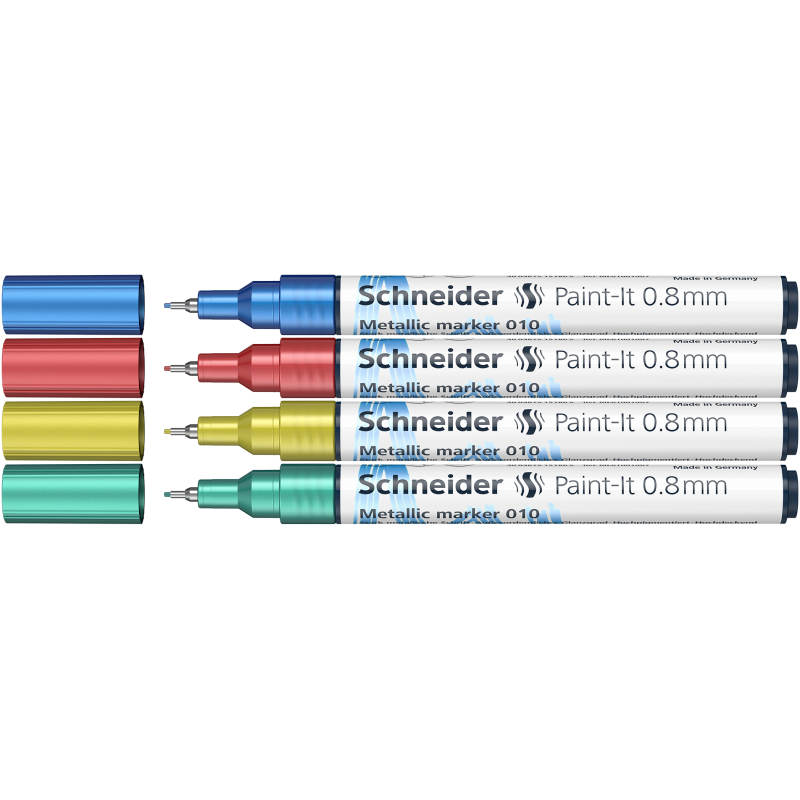 Schneider Metallic Marker Paint-It 010 0.8mm (4pcs) (S-ML01011502)