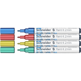 Schneider Metallic Marker Paint-It 011 2mm (4pcs) (S-ML01111502)