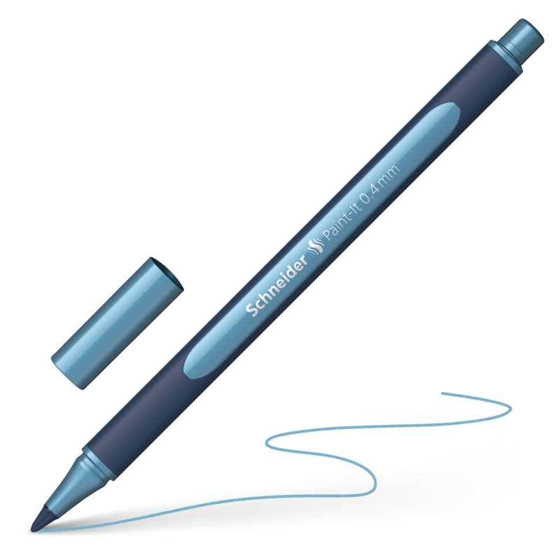 Schneider Metallic rollerball  Paint-it 050 0.4mm polar blauw metallic ( S-ML05001030)