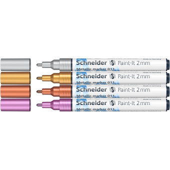 Schneider Metallic Marker Paint-It 011 2mm (4pcs) (S-ML01111501)