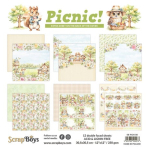 ScrapBoys Picnic! 12x12 Inch Paper Pad (SB-PICN-08)