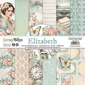 ScrapBoys Elizabeth 6x6 Inch Paper Pad (SB-ELIZ-09)