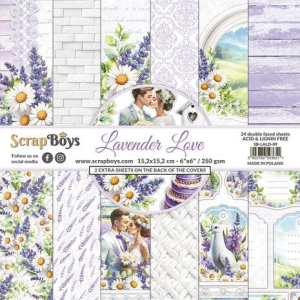 ScrapBoys Lavender Love 6x6 Inch Paper Pad (SB-LALO-09) 