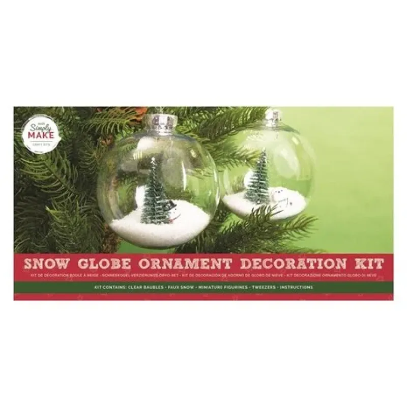 Simply Make Ornament Kit Decoration Snowglobe (2pcs) (DSM 105308)