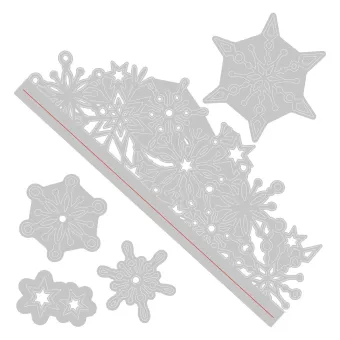 Sizzix Thinlits Snijmallen Snowflake Edge (665671)