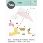 Sizzix Thinlits Die Set Rainy Day (666023)