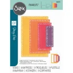 Sizzix Framelits Die Set Fanciful Renee Deco Rectangles 9pcs (666553)
