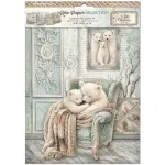 Stamperia White Christmas A4 Rijstpapier Selectie (6 stuks) door Cristina Radovan ( DFSA4XWG)