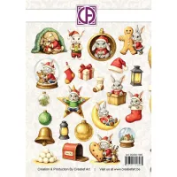 Creatief Art Snowy Bunnies Die-Cuts Creative CutOuts (23pcs) (CCODC-005)