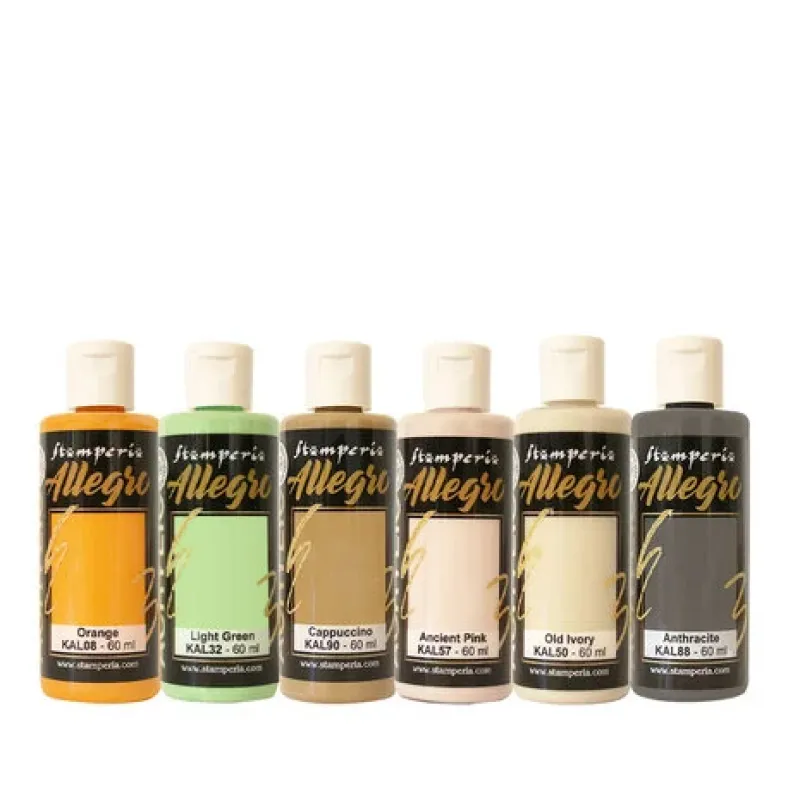 Stamperia Furry Friends Allegro Paint Kit (6pcs) (KALKIT66)