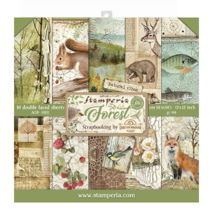 Stamperia Forest 12x12 Inch Paper Pack (SBBL63)