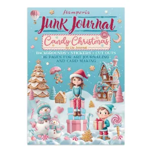 Stamperia Candy Christmas Junk Journal Backgrounds, Stickers, Cut-Outs (SBJK01)